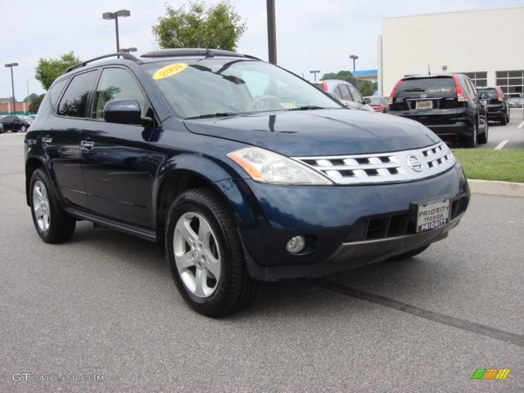 2004 Murano SL - Midnight Blue Pearl / Cafe Latte photo #8