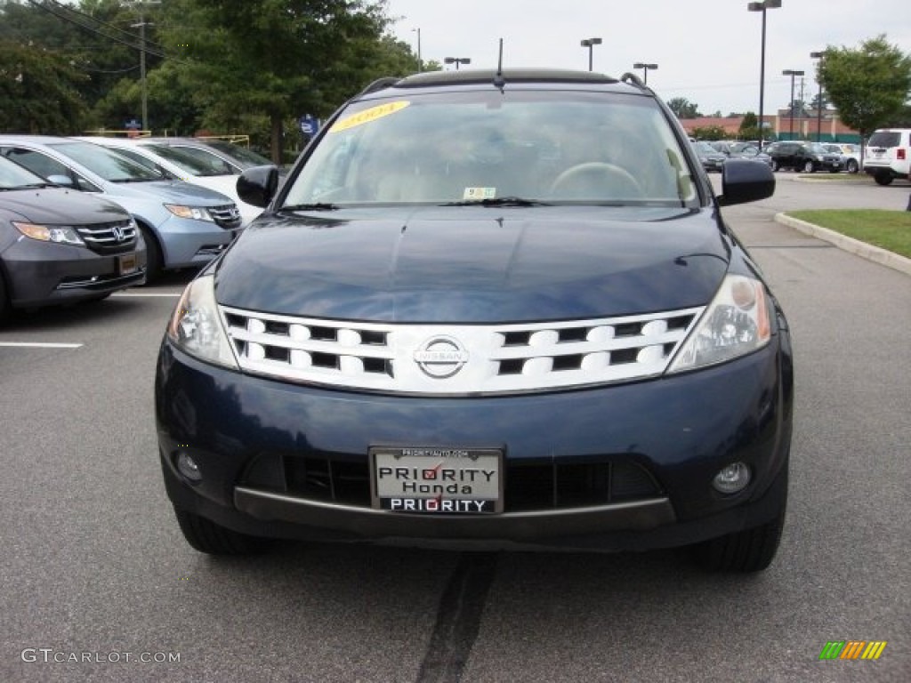 2004 Murano SL - Midnight Blue Pearl / Cafe Latte photo #9