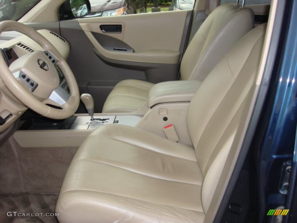 2004 Murano SL - Midnight Blue Pearl / Cafe Latte photo #10