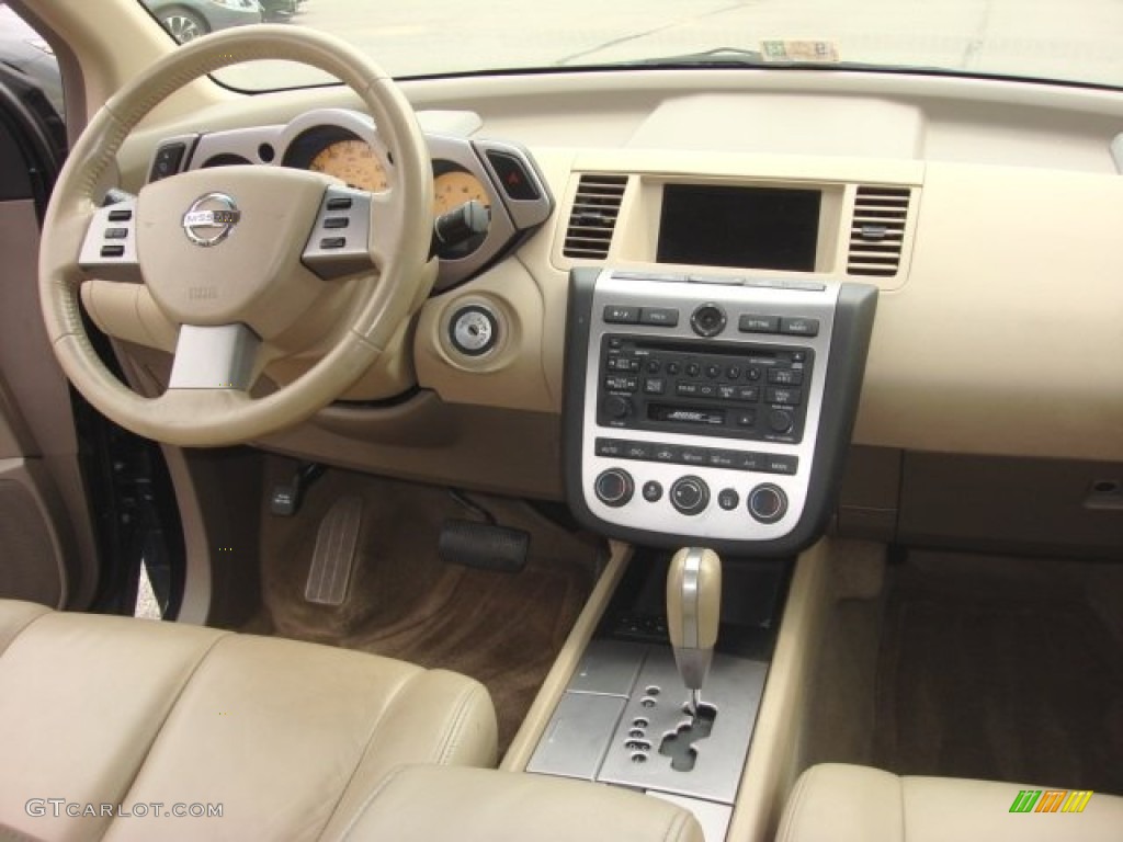 2004 Murano SL - Midnight Blue Pearl / Cafe Latte photo #14