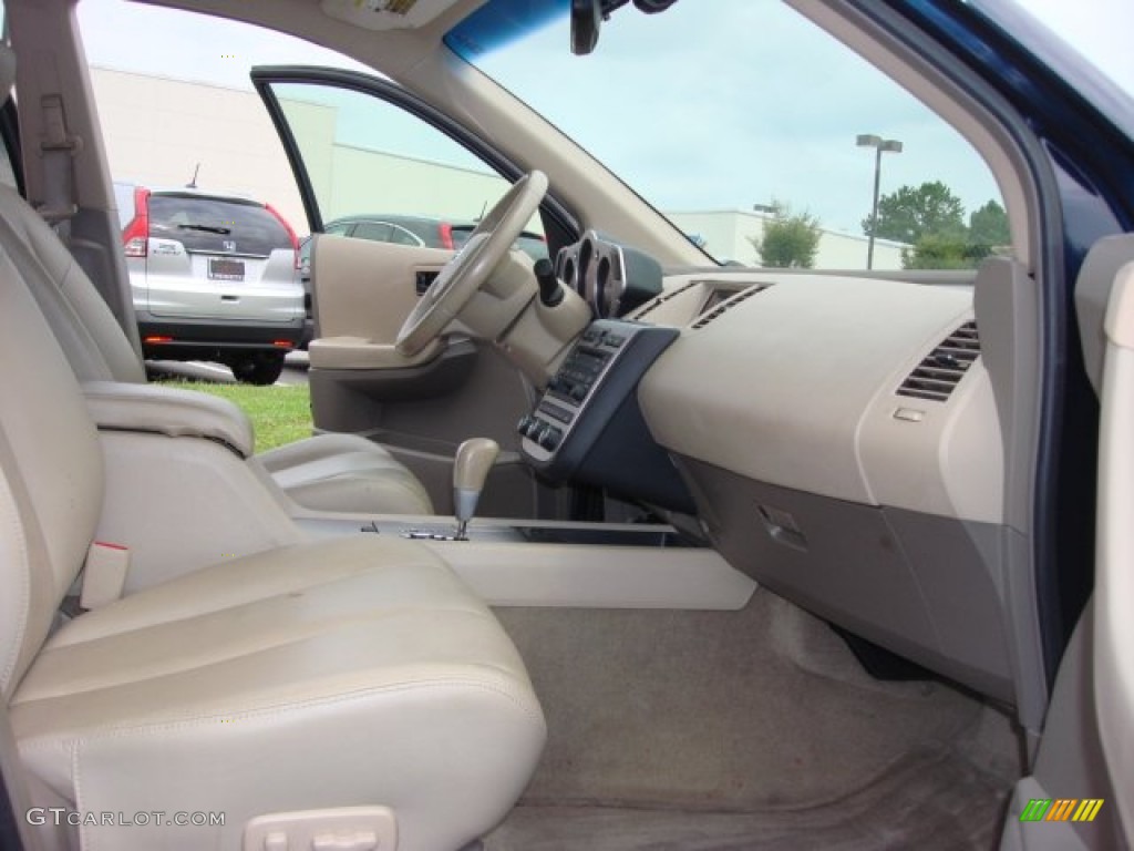 2004 Murano SL - Midnight Blue Pearl / Cafe Latte photo #15