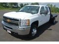 Summit White - Silverado 3500HD WT Crew Cab 4x4 Dually Chassis Photo No. 2
