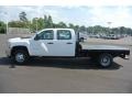 Summit White - Silverado 3500HD WT Crew Cab 4x4 Dually Chassis Photo No. 3