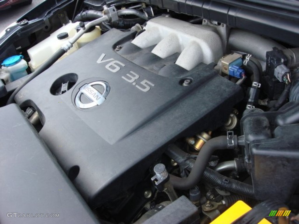 2004 Murano SL - Midnight Blue Pearl / Cafe Latte photo #23