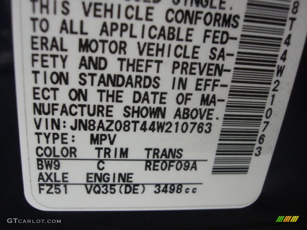 2004 Murano SL - Midnight Blue Pearl / Cafe Latte photo #24