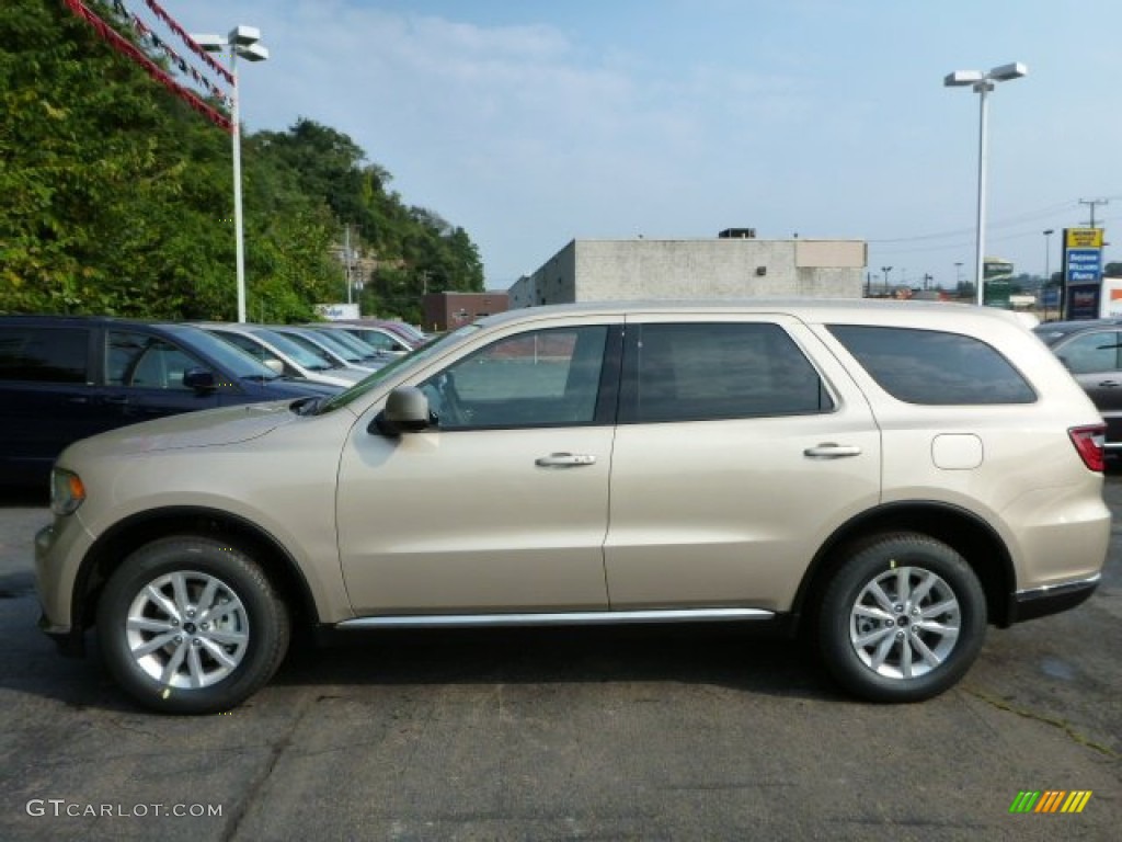 Sandstone Pearl 2014 Dodge Durango SXT AWD Exterior Photo #85541372