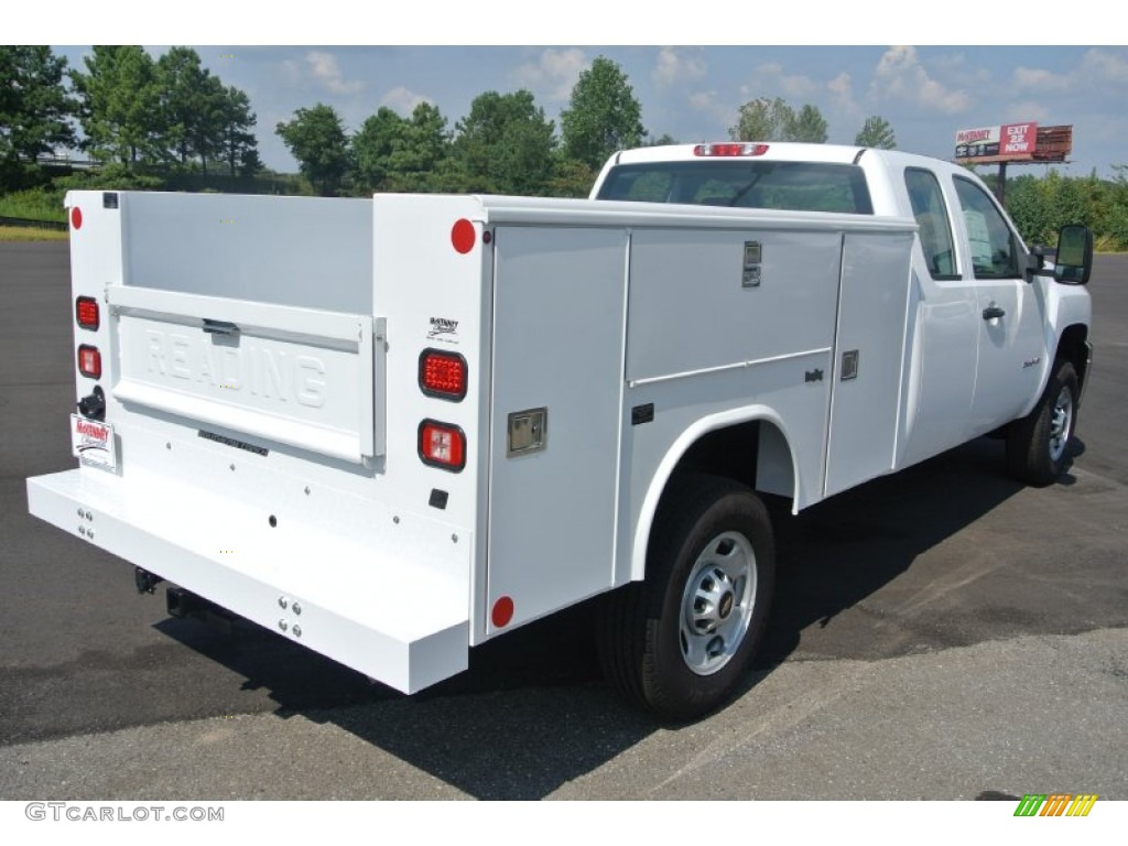 2013 Silverado 2500HD Work Truck Extended Cab Utility - Summit White / Dark Titanium photo #5