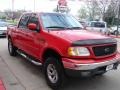 2001 Bright Red Ford F150 Lariat SuperCrew 4x4  photo #7