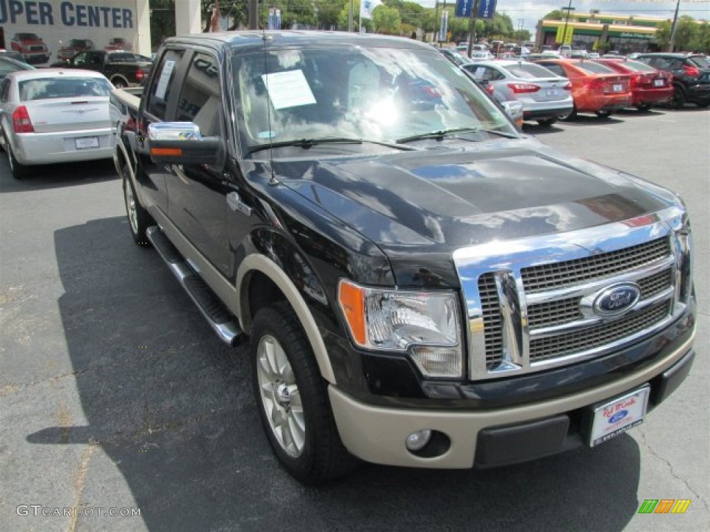 2010 F150 King Ranch SuperCrew - Tuxedo Black / Chapparal Leather photo #1