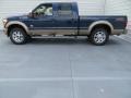 2014 Blue Jeans Metallic Ford F250 Super Duty King Ranch Crew Cab 4x4  photo #9