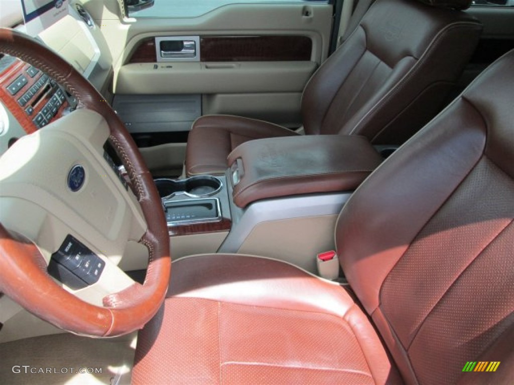 2010 F150 King Ranch SuperCrew - Tuxedo Black / Chapparal Leather photo #10