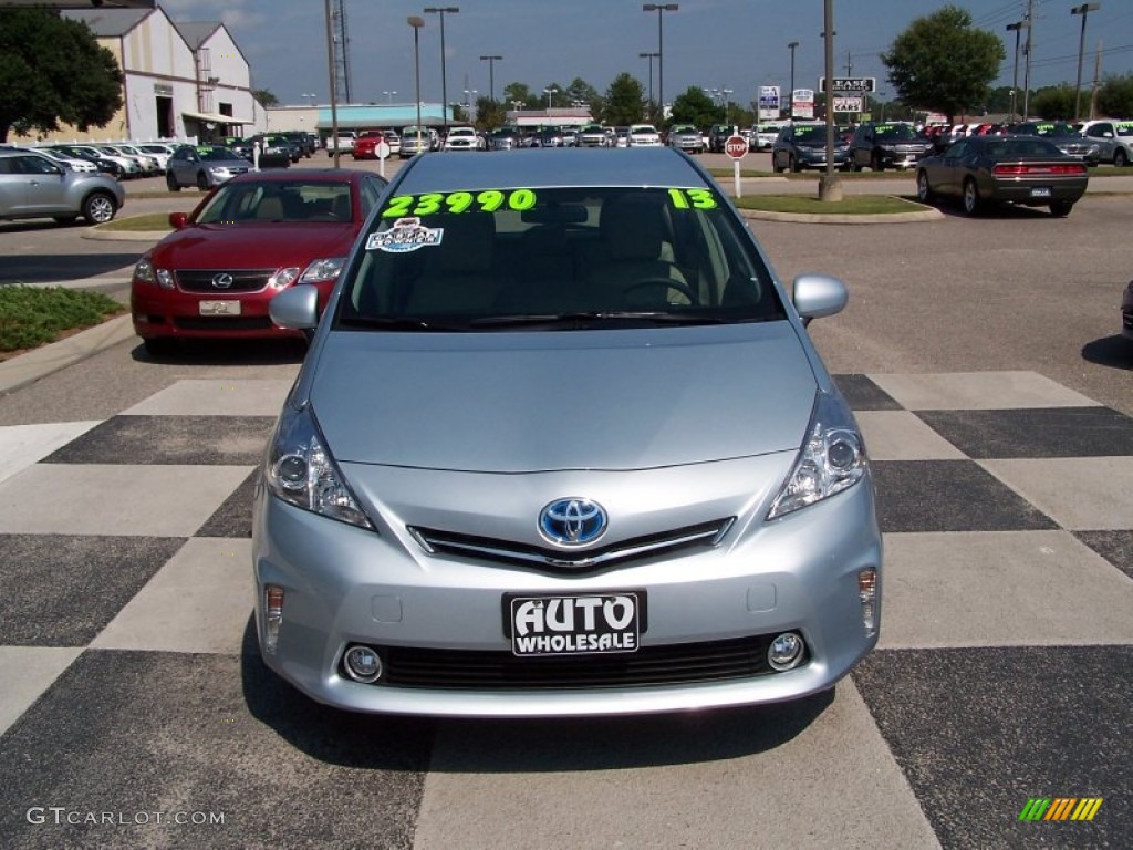 2013 Prius v Two Hybrid - Clear Sky Metallic / Bisque photo #2