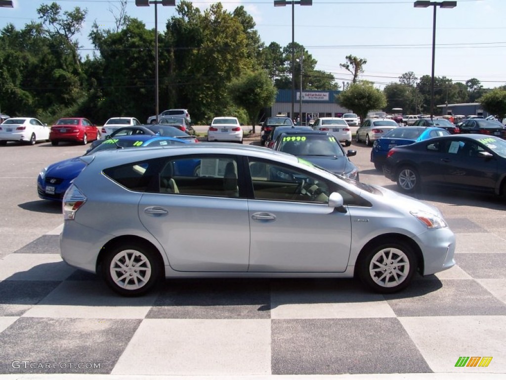 2013 Prius v Two Hybrid - Clear Sky Metallic / Bisque photo #3