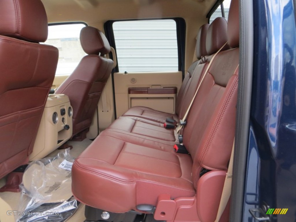 2014 Ford F250 Super Duty King Ranch Crew Cab 4x4 Rear Seat Photo #85543448
