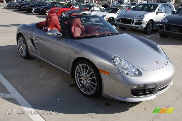 2008 Boxster RS 60 Spyder - GT Silver Metallic / Carrera Red photo #18