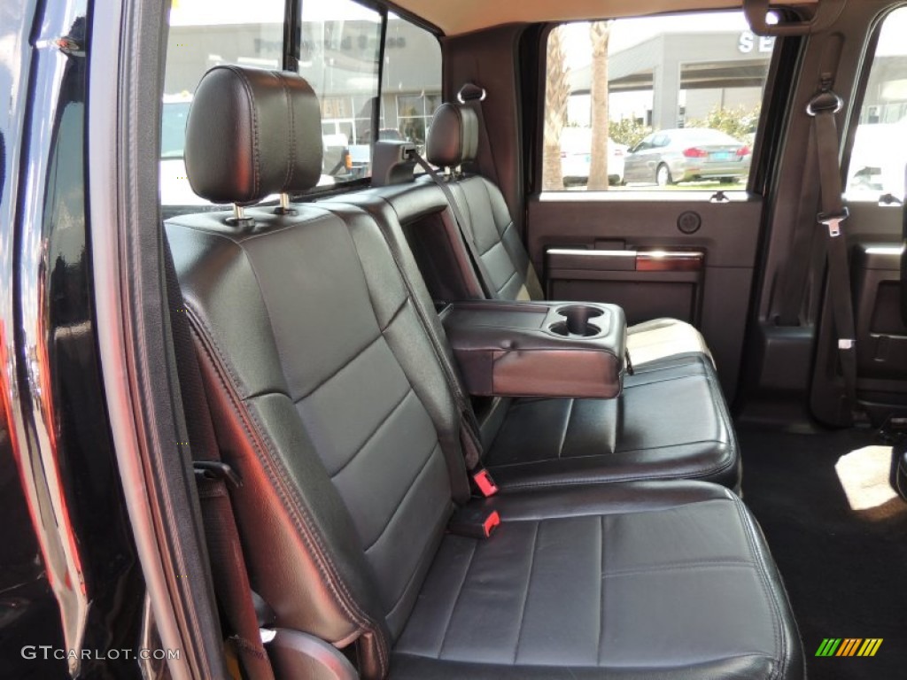 2010 Ford F450 Super Duty Lariat Crew Cab 4x4 Dually Rear Seat Photo #85543952