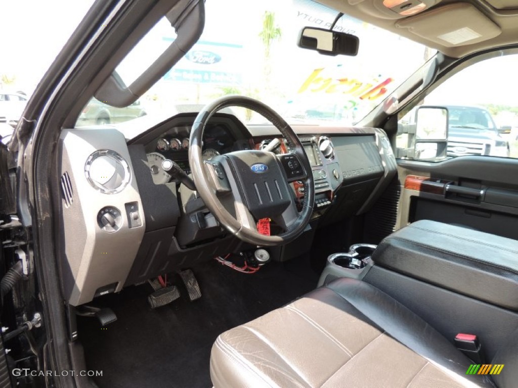 2010 F450 Super Duty Lariat Crew Cab 4x4 Dually - Black / Black photo #14