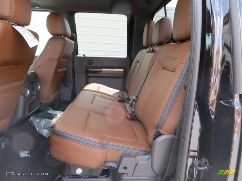 Platinum Pecan Leather Interior 2014 Ford F250 Super Duty Platinum Crew Cab 4x4 Photo #85544231