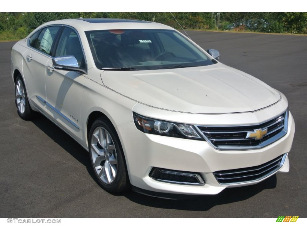 2014 Impala LTZ - White Diamond Tricoat / Jet Black/Dark Titanium photo #1