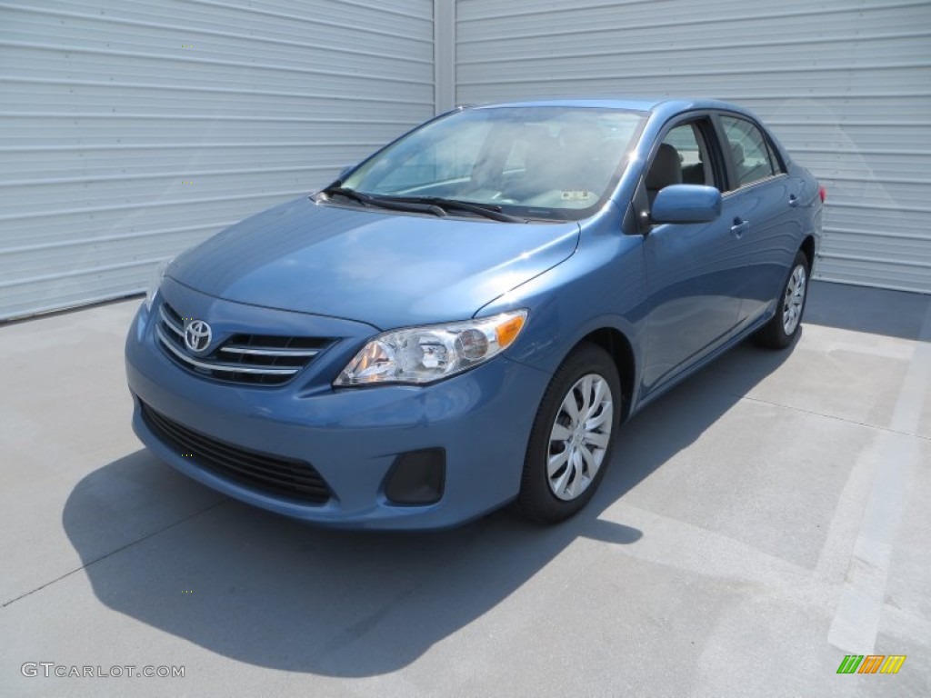 2013 Corolla LE - Tropical Sea Metallic / Ash photo #9