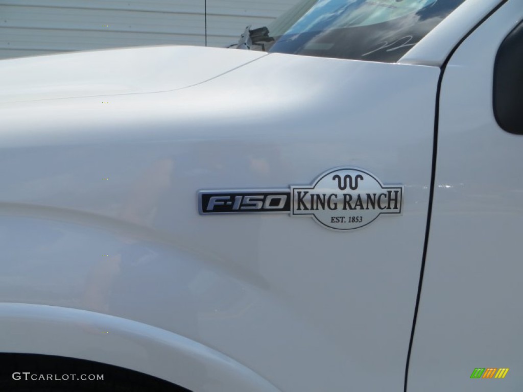 2013 F150 King Ranch SuperCrew - White Platinum Metallic Tri-Coat / King Ranch Chaparral Leather photo #13