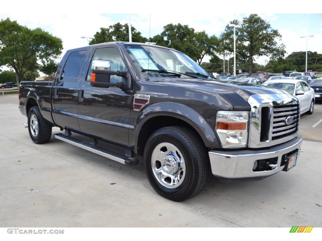 2009 F350 Super Duty XL Crew Cab - Sterling Grey Metallic / Medium Stone photo #7
