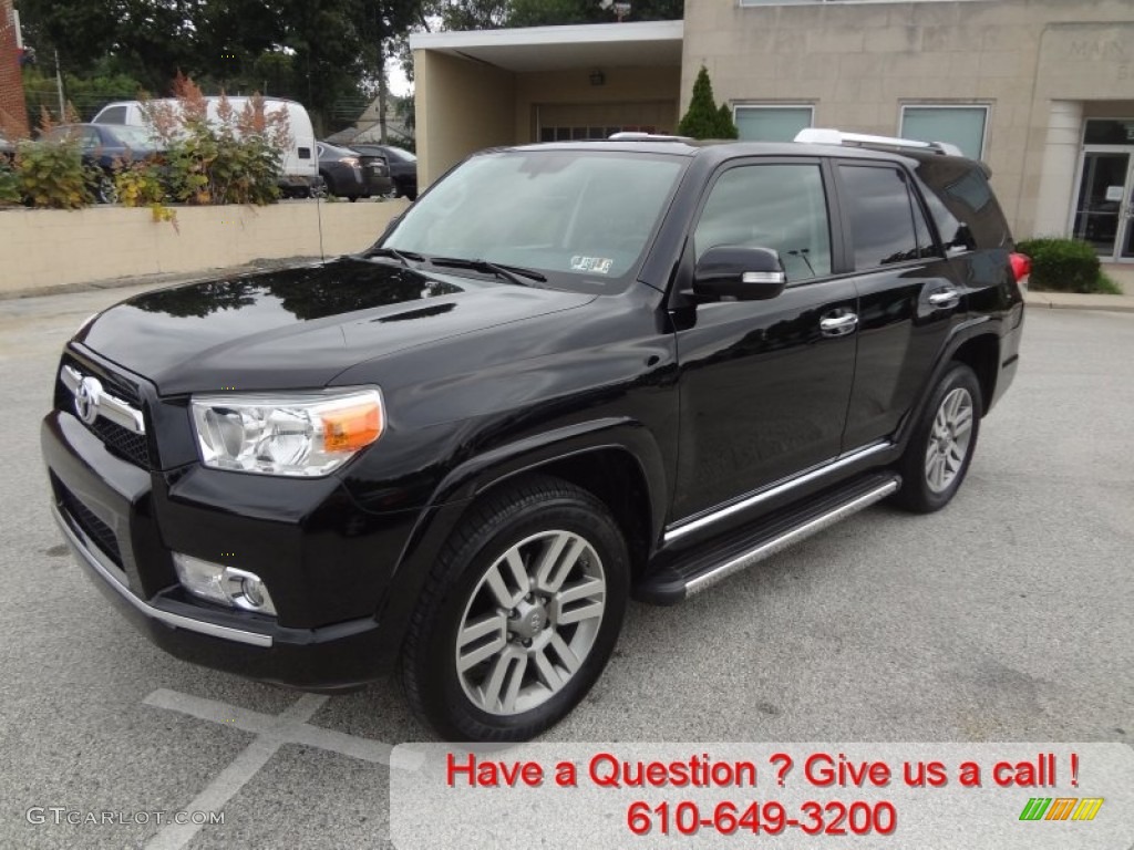 2011 4Runner Limited 4x4 - Black / Black Leather photo #7