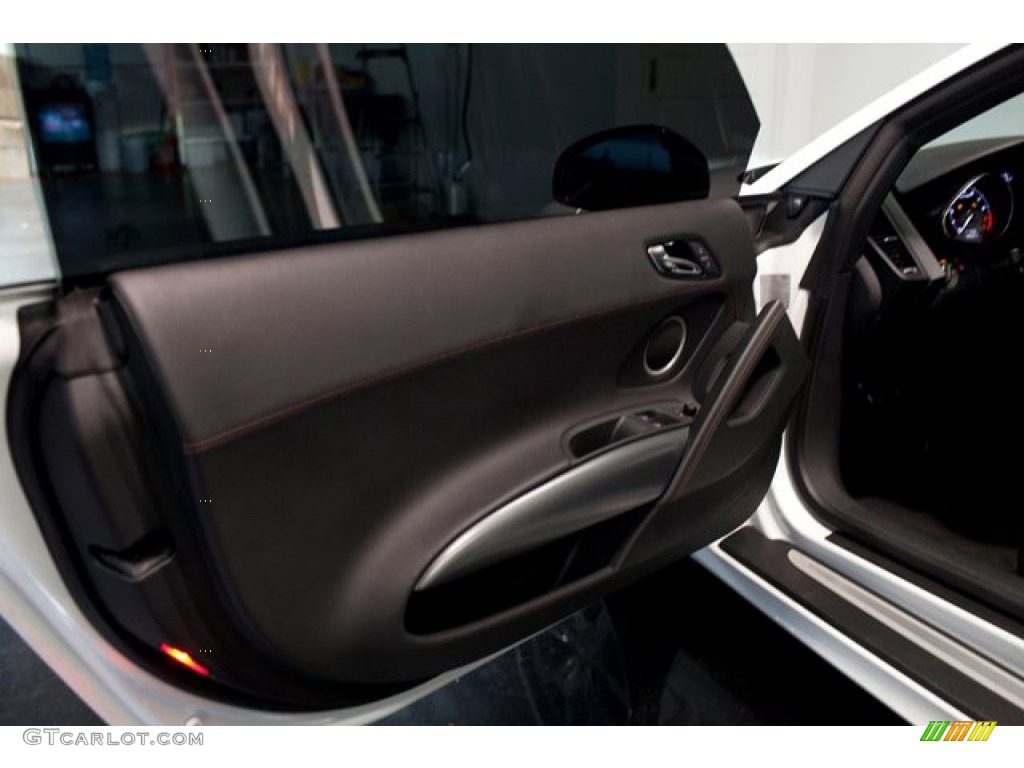 2011 Audi R8 5.2 FSI quattro Black Fine Nappa Leather Door Panel Photo #85550048