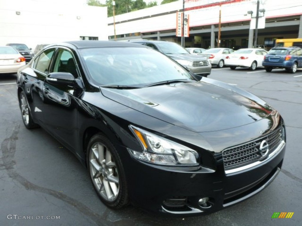 2011 Maxima 3.5 SV Sport - Super Black / Charcoal photo #1