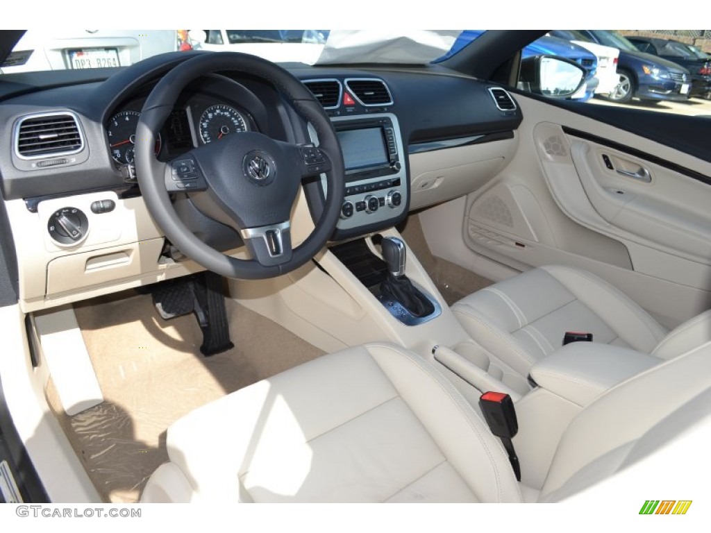 Cornsilk Beige Interior 2014 Volkswagen Eos Executive Photo #85550927