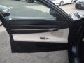 2010 BMW 7 Series Oyster/Black Nappa Leather Interior Door Panel Photo