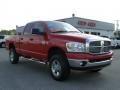 2008 Flame Red Dodge Ram 3500 Big Horn Edition Quad Cab 4x4  photo #1