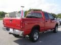 2008 Flame Red Dodge Ram 3500 Big Horn Edition Quad Cab 4x4  photo #3