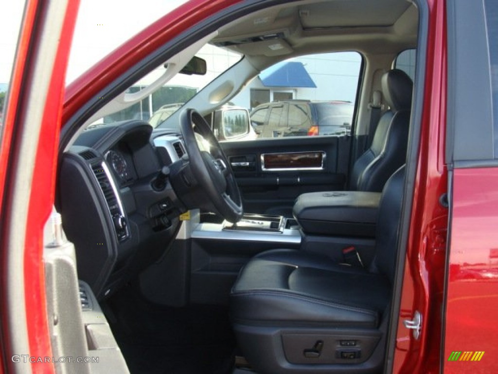 2010 Ram 1500 Laramie Crew Cab 4x4 - Inferno Red Crystal Pearl / Dark Slate Gray photo #10