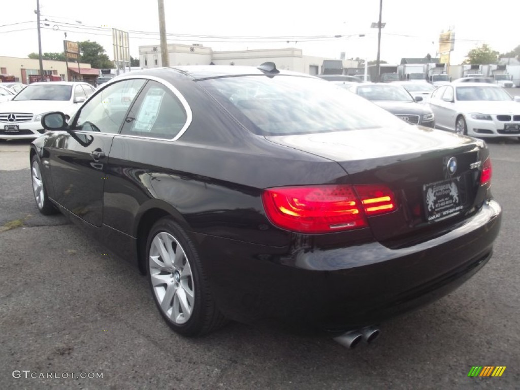 2011 3 Series 328i xDrive Coupe - Black Sapphire Metallic / Saddle Brown Dakota Leather photo #4