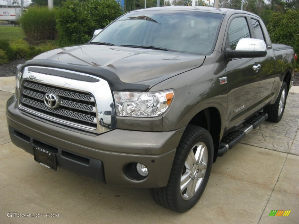 2008 Tundra Limited Double Cab 4x4 - Pyrite Mica / Beige photo #1