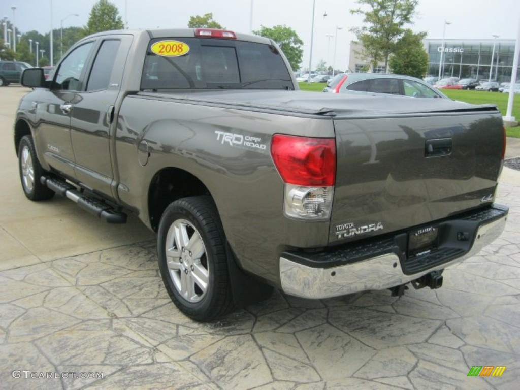 2008 Tundra Limited Double Cab 4x4 - Pyrite Mica / Beige photo #7