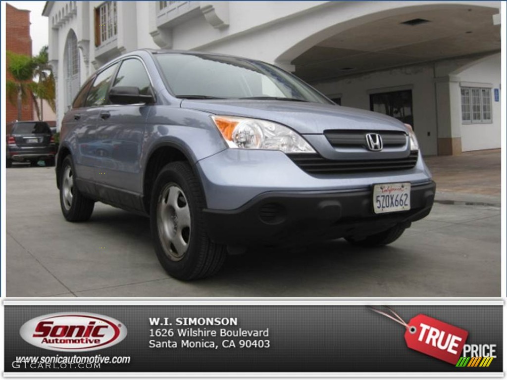 2007 CR-V LX - Glacier Blue Metallic / Gray photo #25