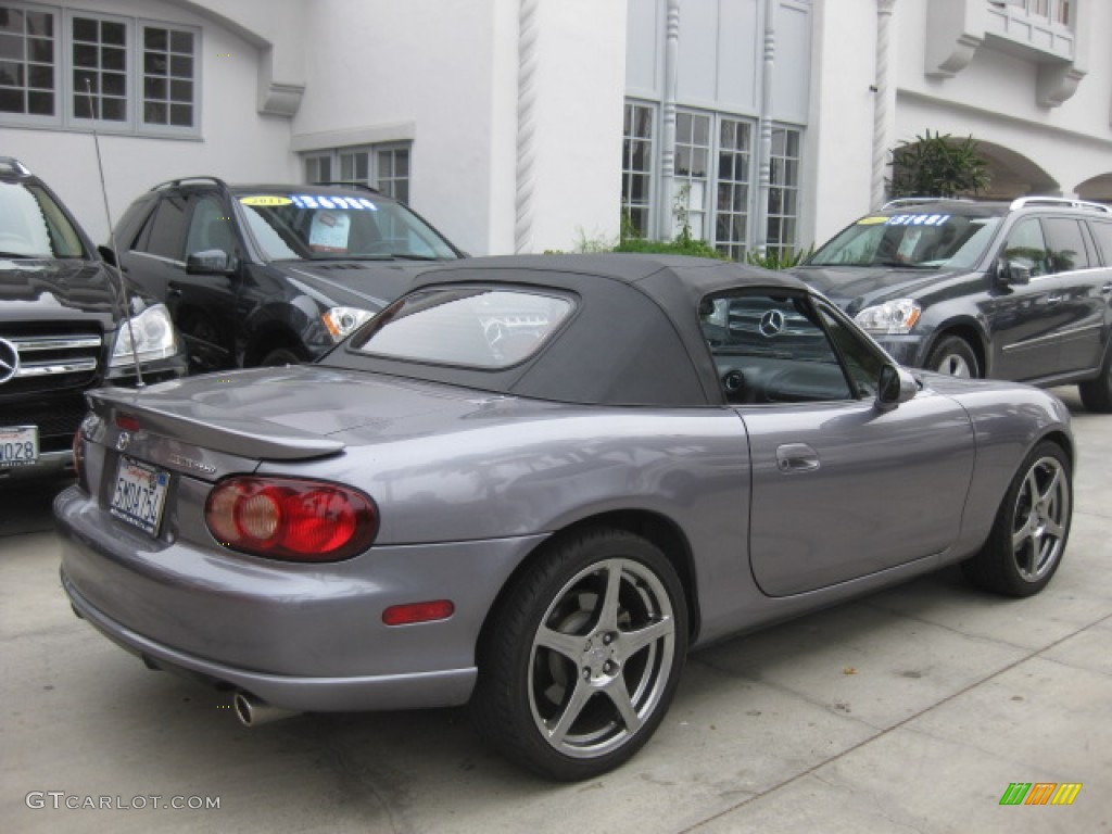 2004 MX-5 Miata MAZDASPEED Roadster - Titanium Gray Metallic / Black/Red photo #2