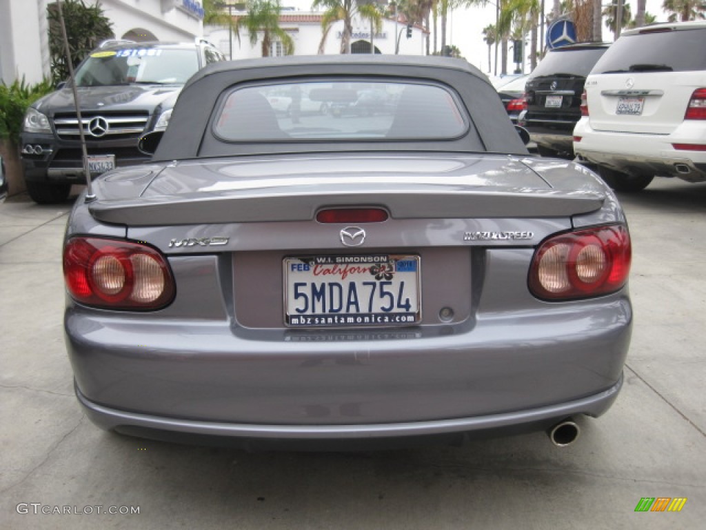 2004 MX-5 Miata MAZDASPEED Roadster - Titanium Gray Metallic / Black/Red photo #3