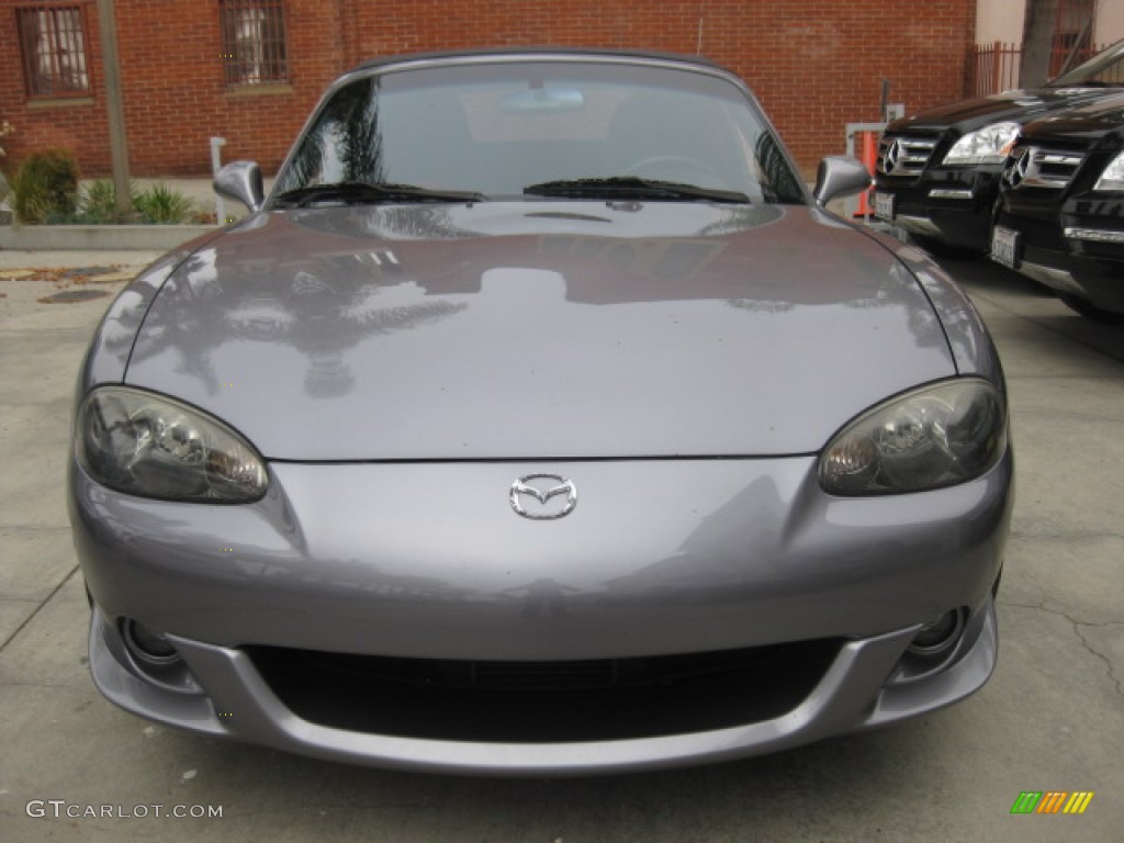 2004 MX-5 Miata MAZDASPEED Roadster - Titanium Gray Metallic / Black/Red photo #6