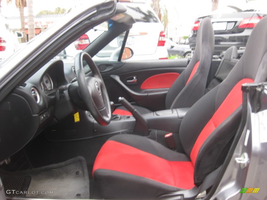2004 MX-5 Miata MAZDASPEED Roadster - Titanium Gray Metallic / Black/Red photo #18