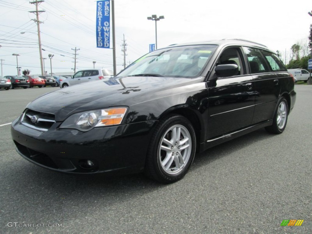 Obsidian Black Pearl 2005 Subaru Legacy 2.5i Limited Wagon Exterior Photo #85554365