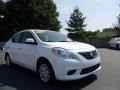 2012 Fresh Powder White Nissan Versa 1.6 SV Sedan  photo #3