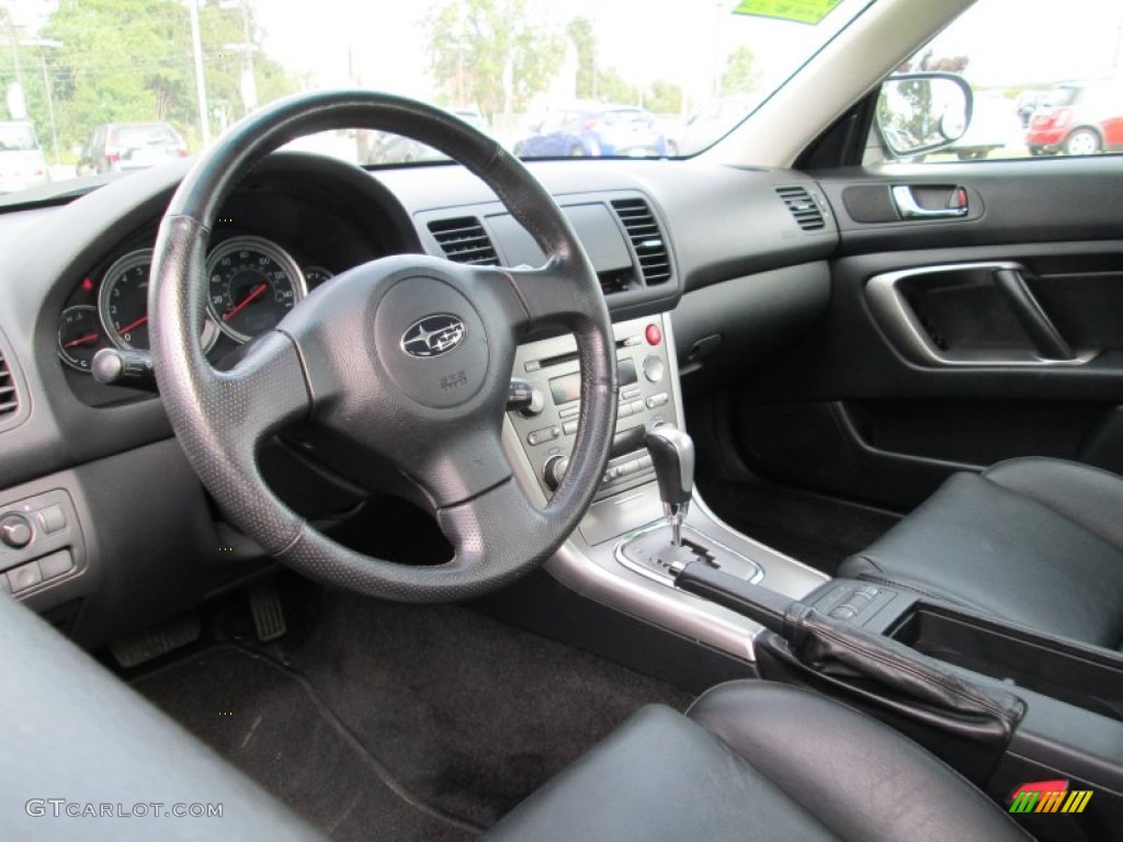 Charcoal Black Interior 2005 Subaru Legacy 2.5i Limited Wagon Photo #85554599