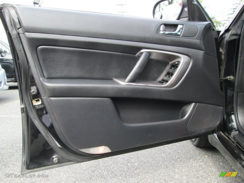 2005 Subaru Legacy 2.5i Limited Wagon Charcoal Black Door Panel Photo #85554632