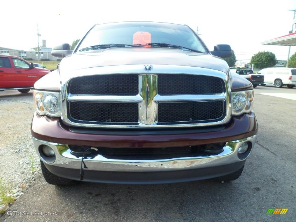 2005 Ram 2500 SLT Quad Cab 4x4 - Deep Molten Red Pearl / Dark Slate Gray photo #3