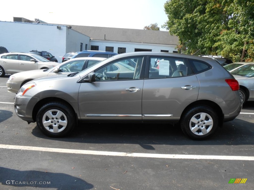 2011 Rogue S AWD - Gotham Gray Metallic / Gray photo #3
