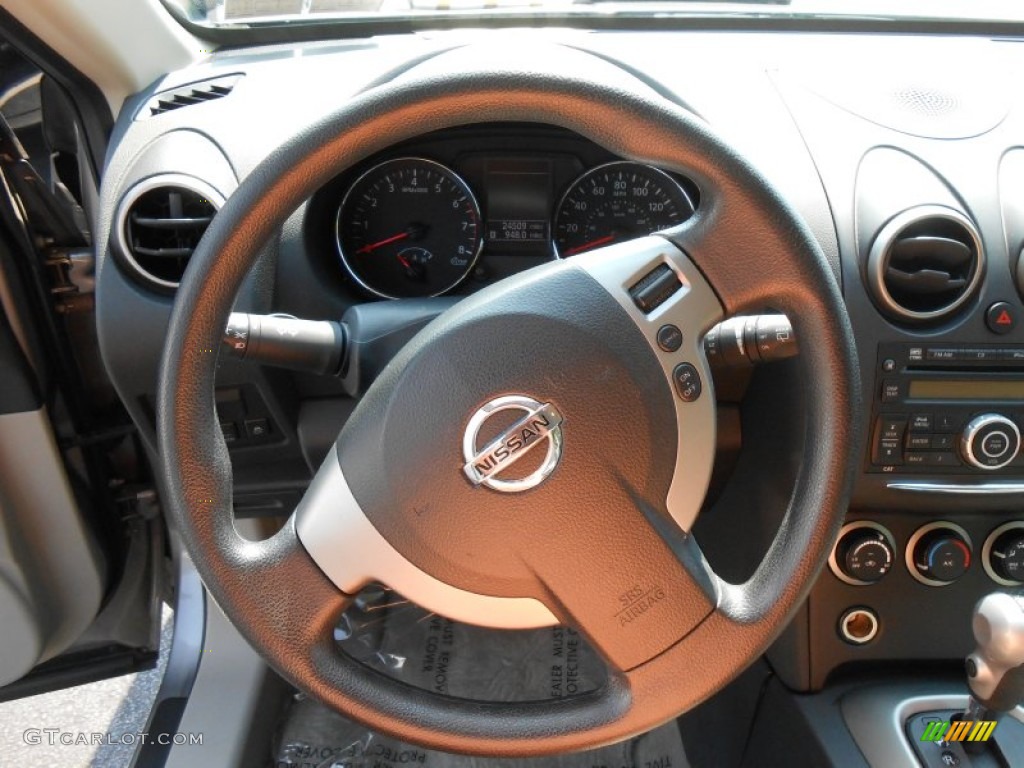 2011 Rogue S AWD - Gotham Gray Metallic / Gray photo #22