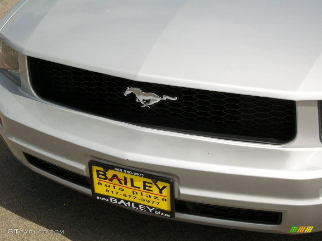 Satin Silver Metallic Ford Mustang